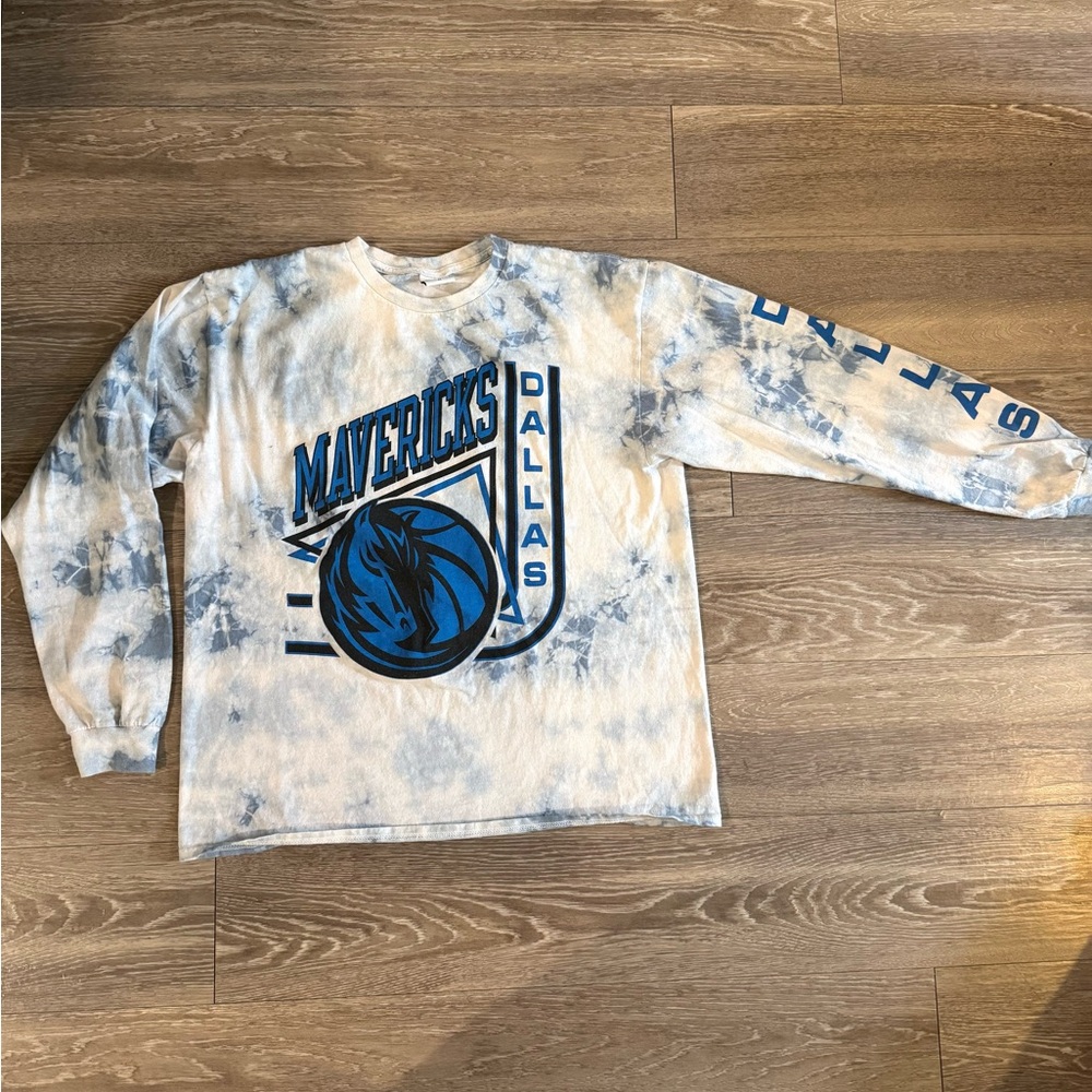 Dallas Mavericks NBA Long Sleeve Tie Dye Shirt - M